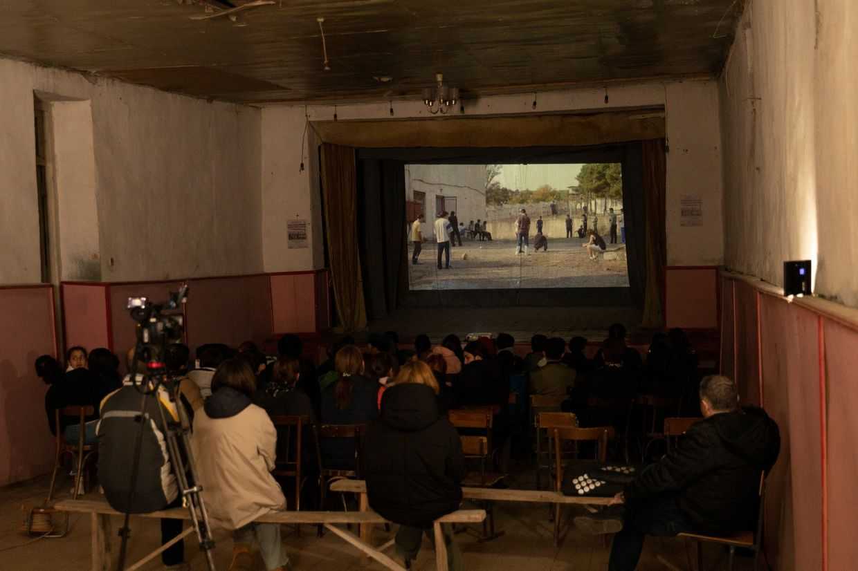 Kseli, an initiative organized by Indigo Magazine, screens films in abandoned buildings across Georgia. Photo via social media.