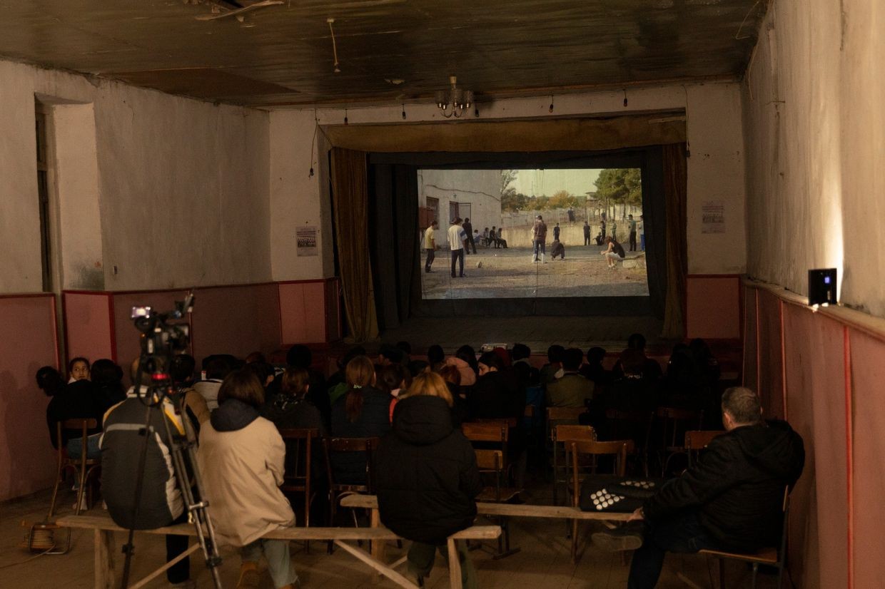 Kseli, an initiative organized by Indigo Magazine, screens films in abandoned buildings across Georgia. Photo via social media.