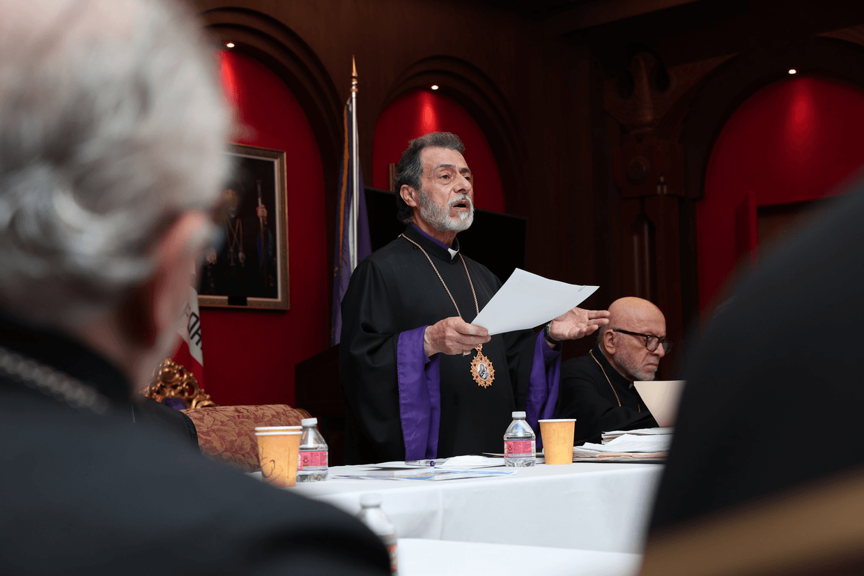 Archbishop Hovnan Derderian. Official photo.