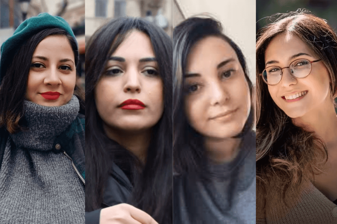 From left Ulviyya Guliyeva, Aytaj Ahmadova, Khayala Aghayeva and Aysel Umudova. Photo via social media.