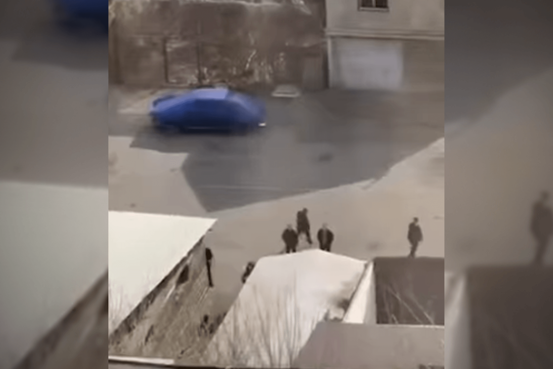 Screengrab from the scene of the shooting. Via: InfoPort.am.