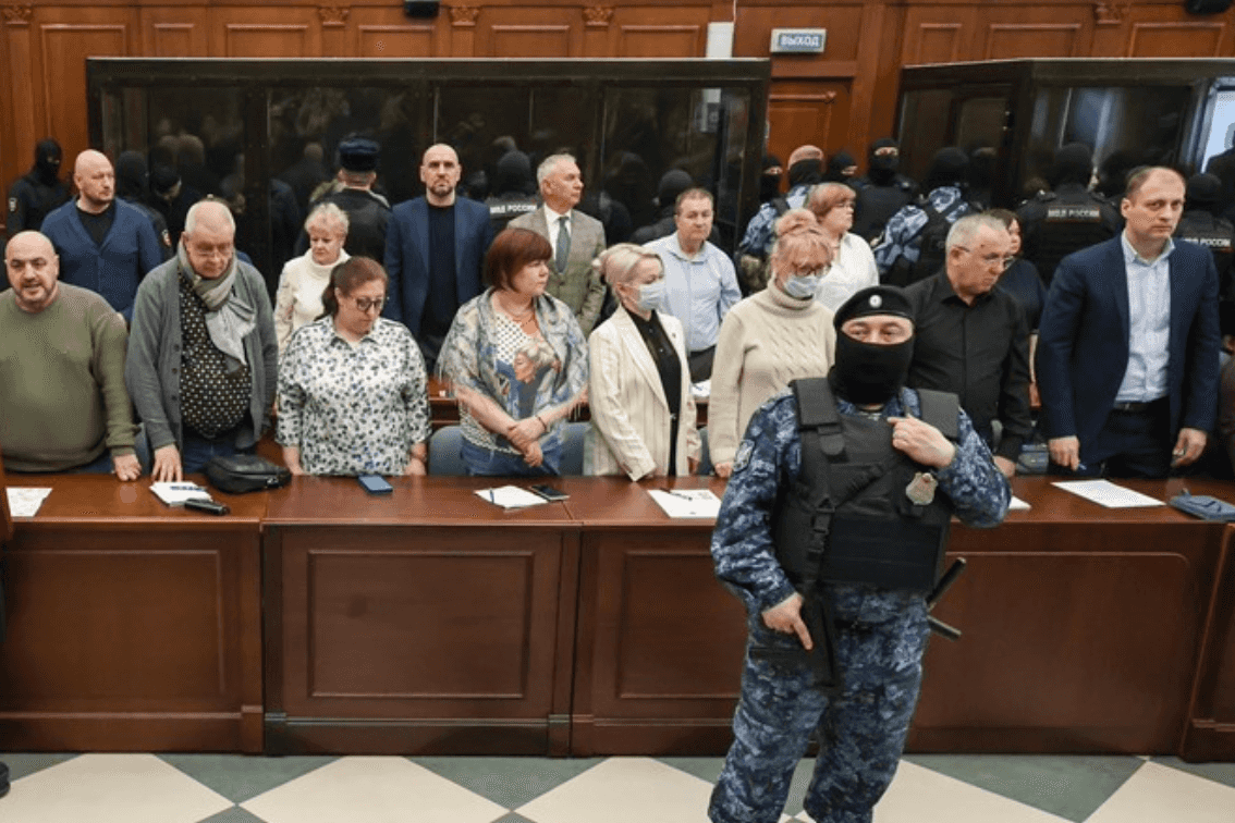 Trial of the participants of the terrorist attack in Crocus City Hall. Photo: TASS.