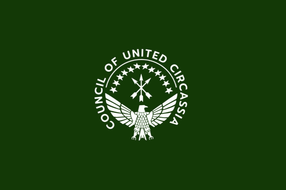 The logo of the Council of United Circassia. 