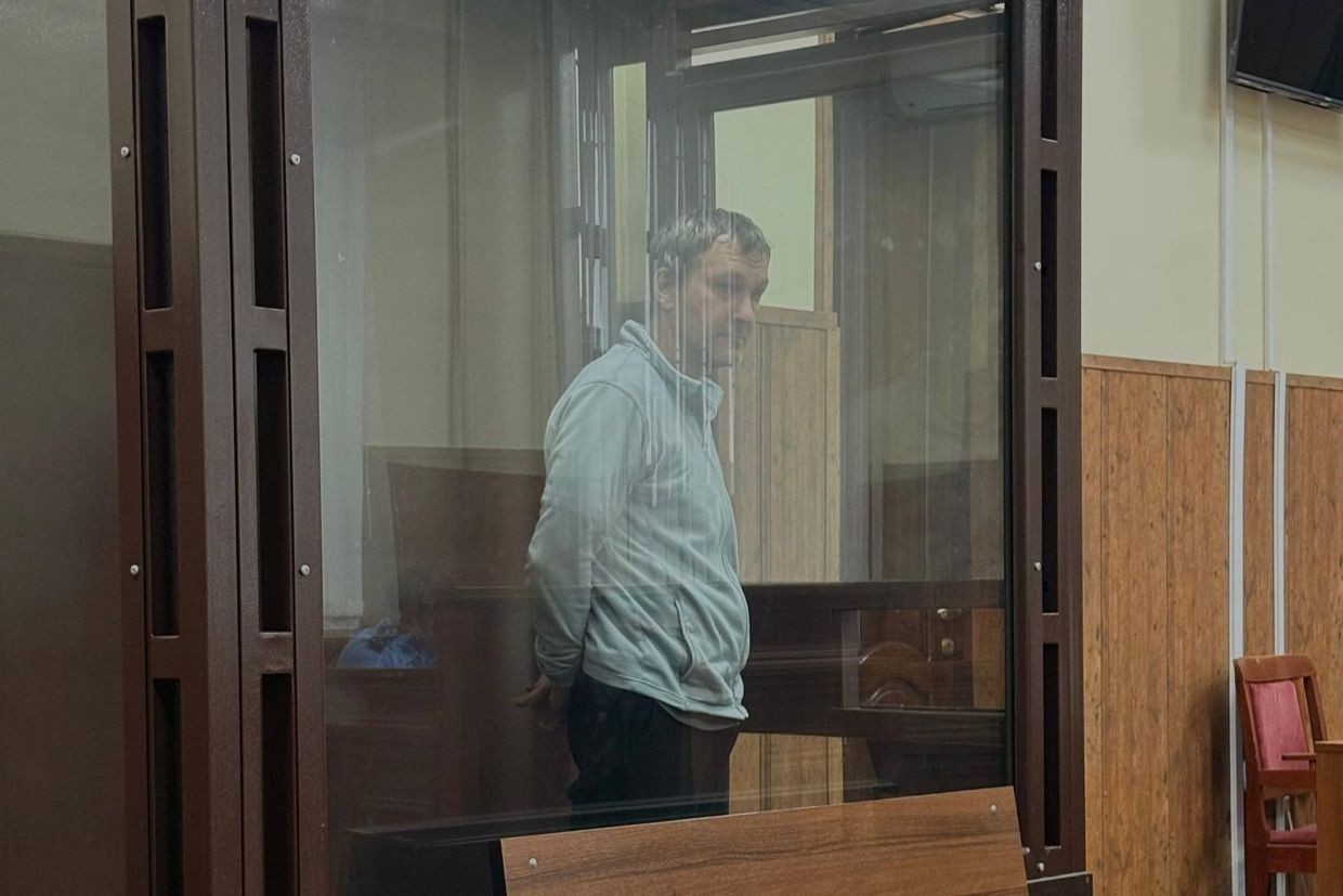 The man as he stood trial in Adygea. Official photo.