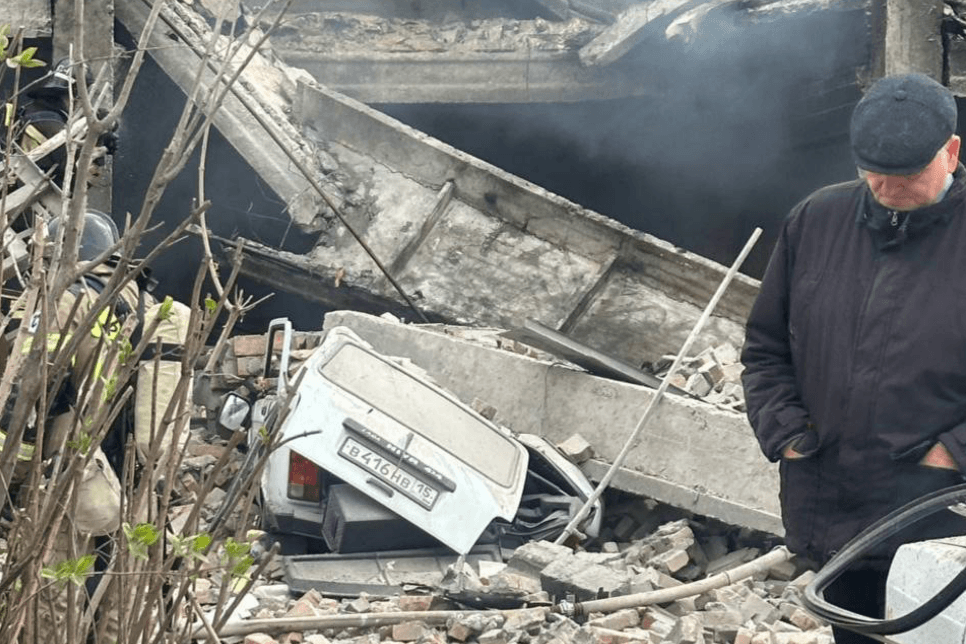 The aftermath of the explosion. Photo: social media.