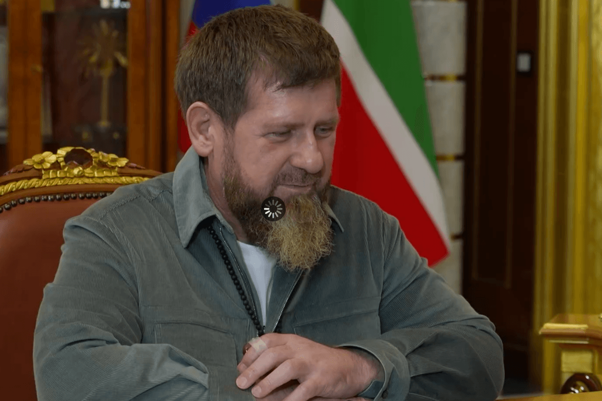 Ramzan Kadyrov, April 2026. Screengrab from video.