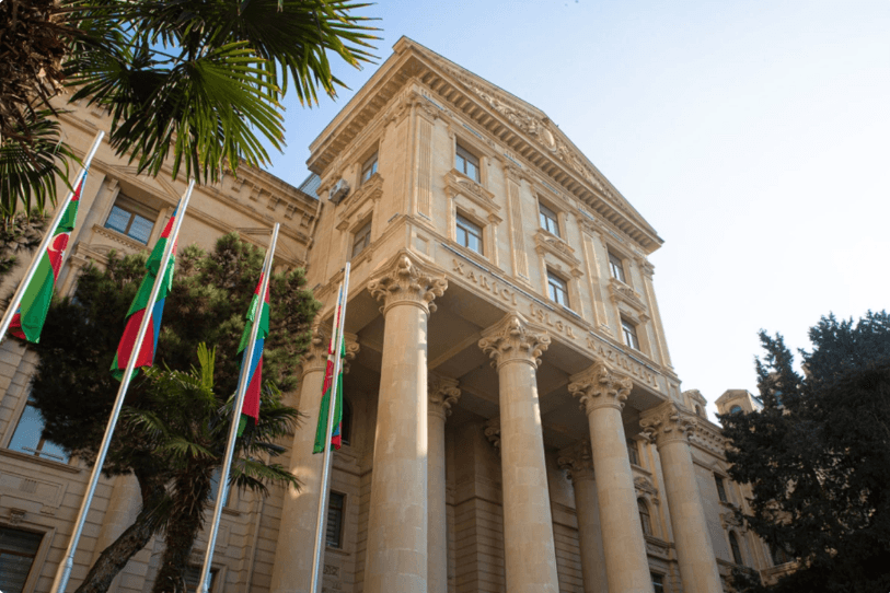 The building of the Ministry of Foreign Affairs of Azerbaijan. Photo: Azertac.