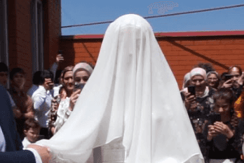 The Ingush bride. Screengrab from video.