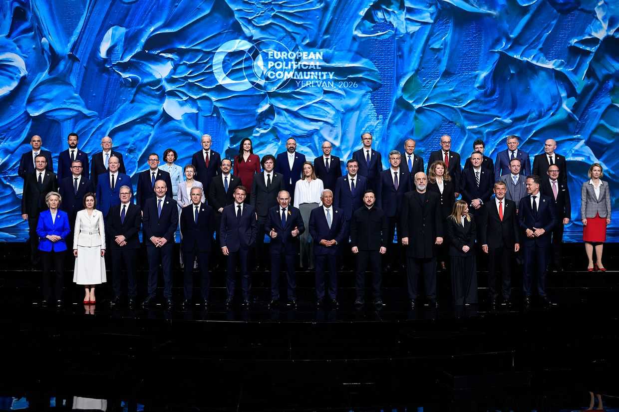 Group photo of 8th European Political Community summit hosted in Armenia on 4 May 2026. Official photo.