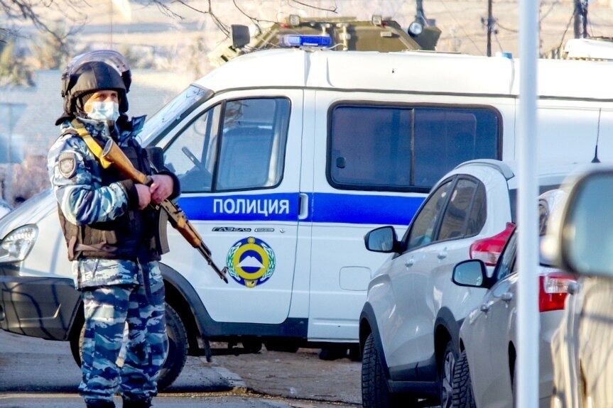 Police officers in Karachay-Cherkessia. Photo: TASS.