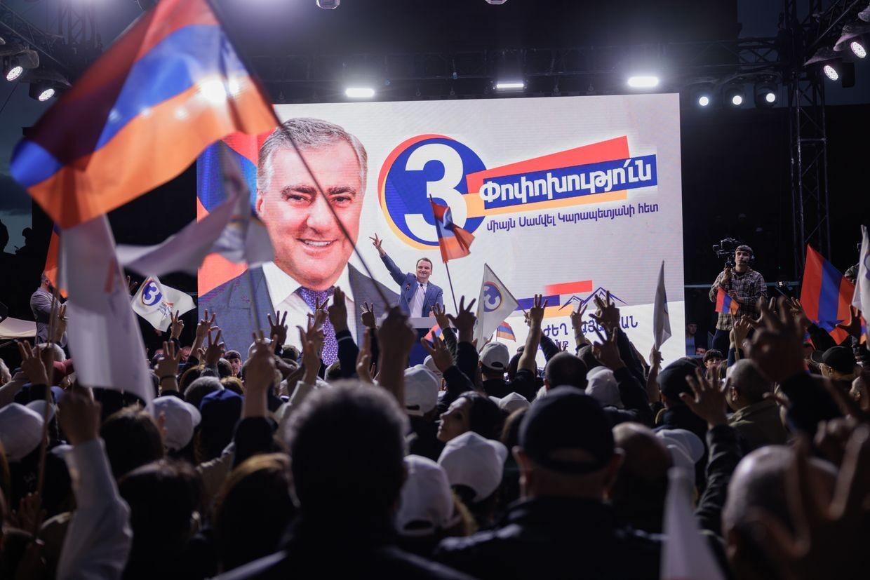 A Strong Armenia rally in Yerevan on 8 May. Anthony Pizzoferrato/OC Media 