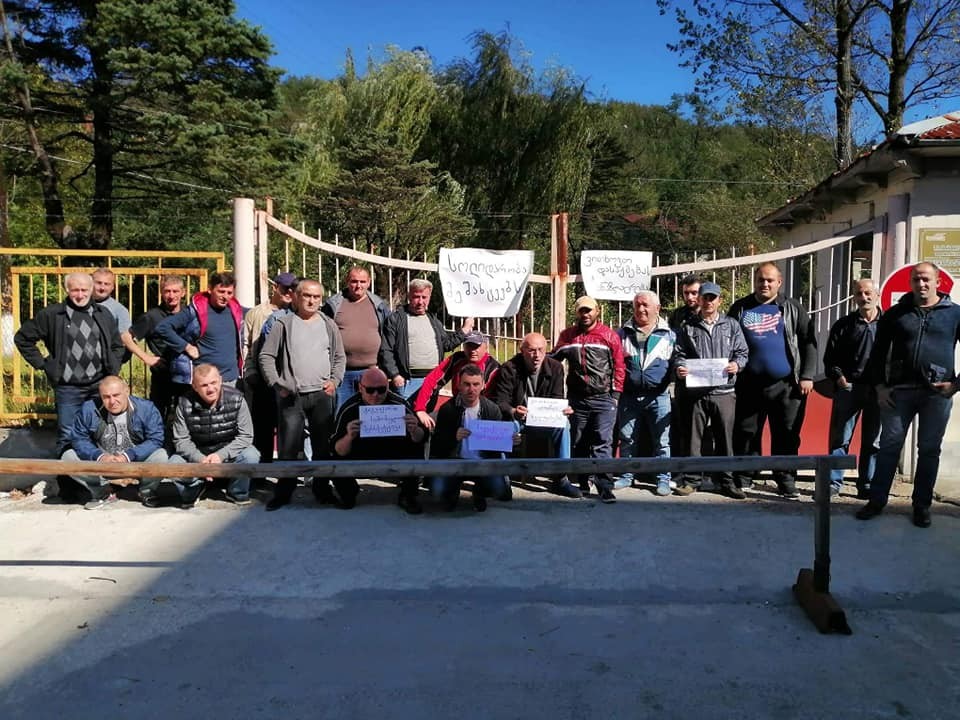 Tkibuli miners occupy mine shaft demanding overdue salaries