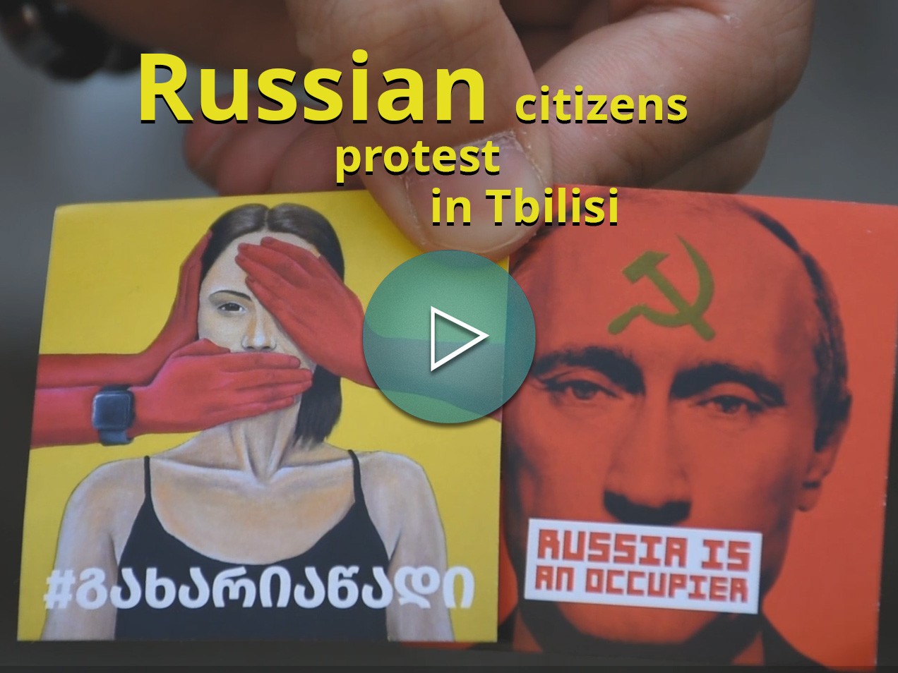 Video | Russian Citizens Protest in Tbilisi