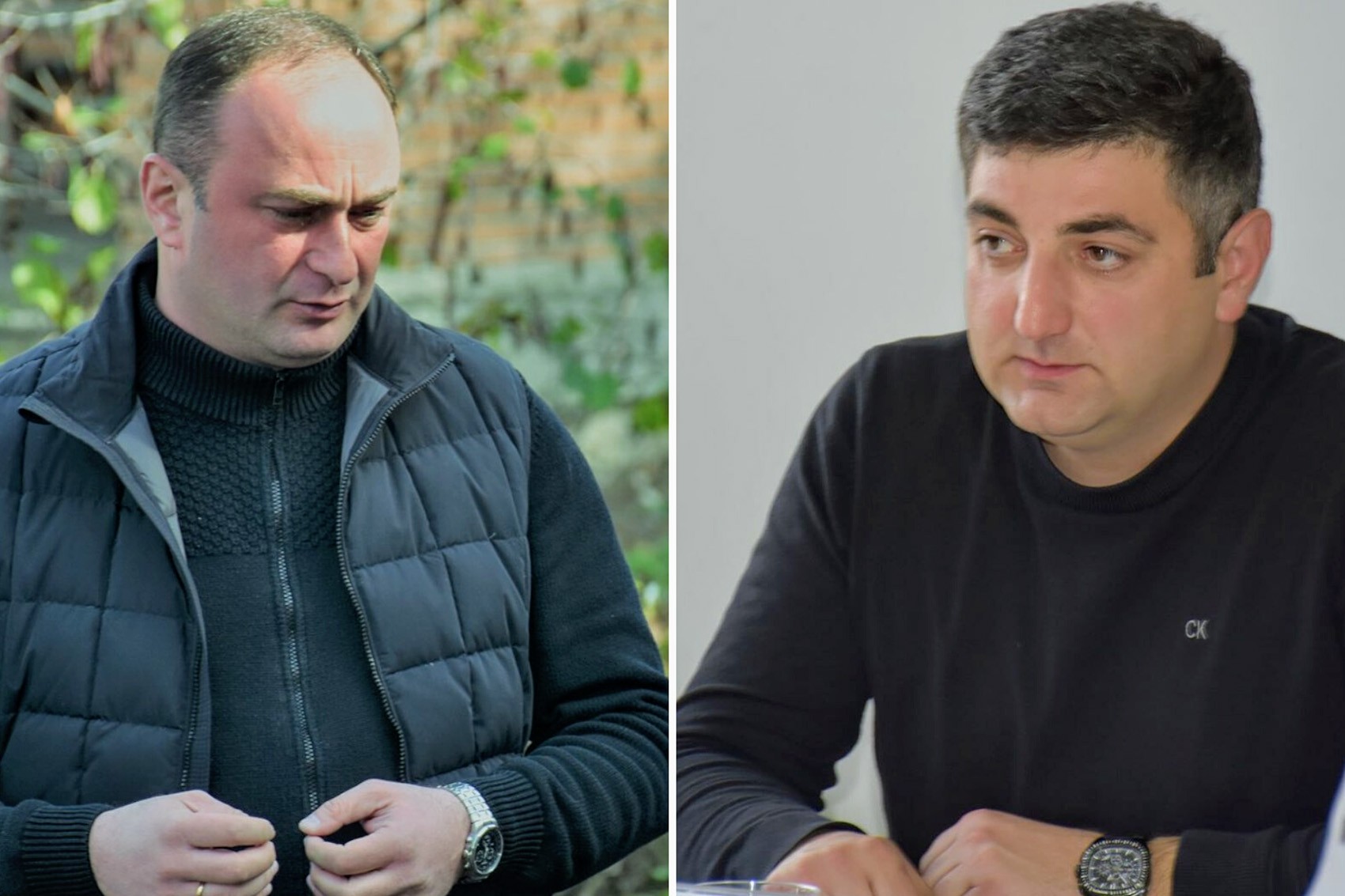 Levan Lipartia (left) and Giorgi Gogichaishvili.