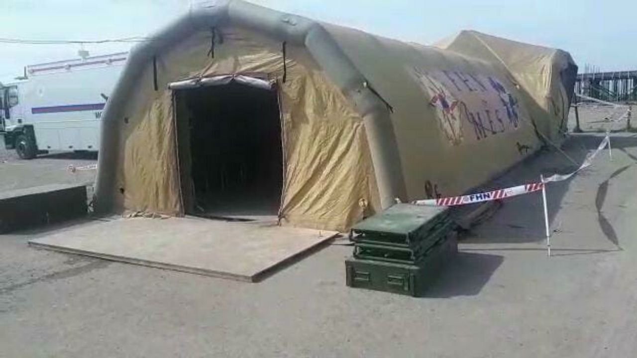 The barracks where some of the students are being held. Photo: Meydan TV.