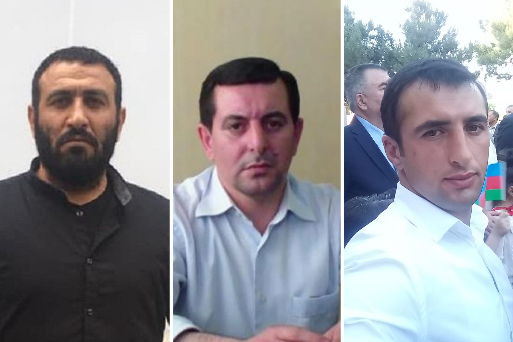 Ruslan Amirov (left), Faig Amirli (centre), Niyameddin Ahmadov (right).