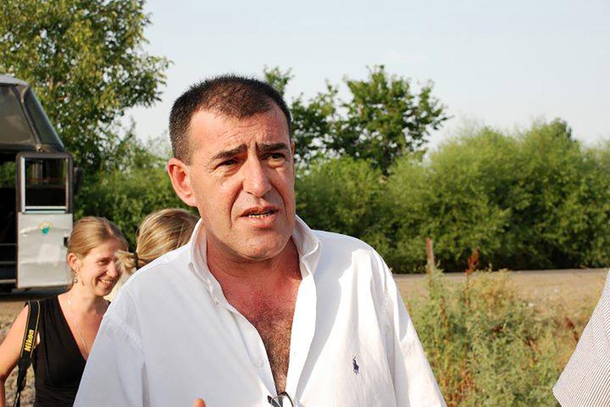 Georgi Vanyan during a peacebuilding event in the Georgian village of Tekali. Photo via Facebook.