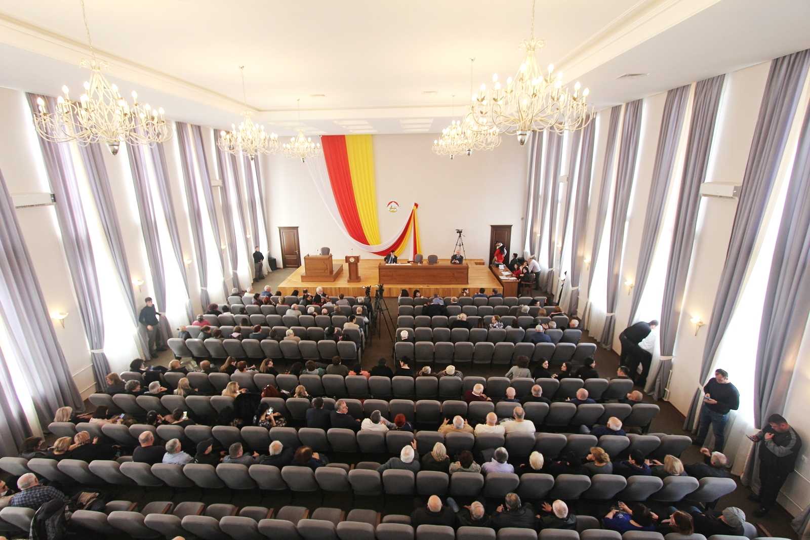 A session of the South Ossetian Parliament. Photo: Zarina Sanakoeva/OC Media.