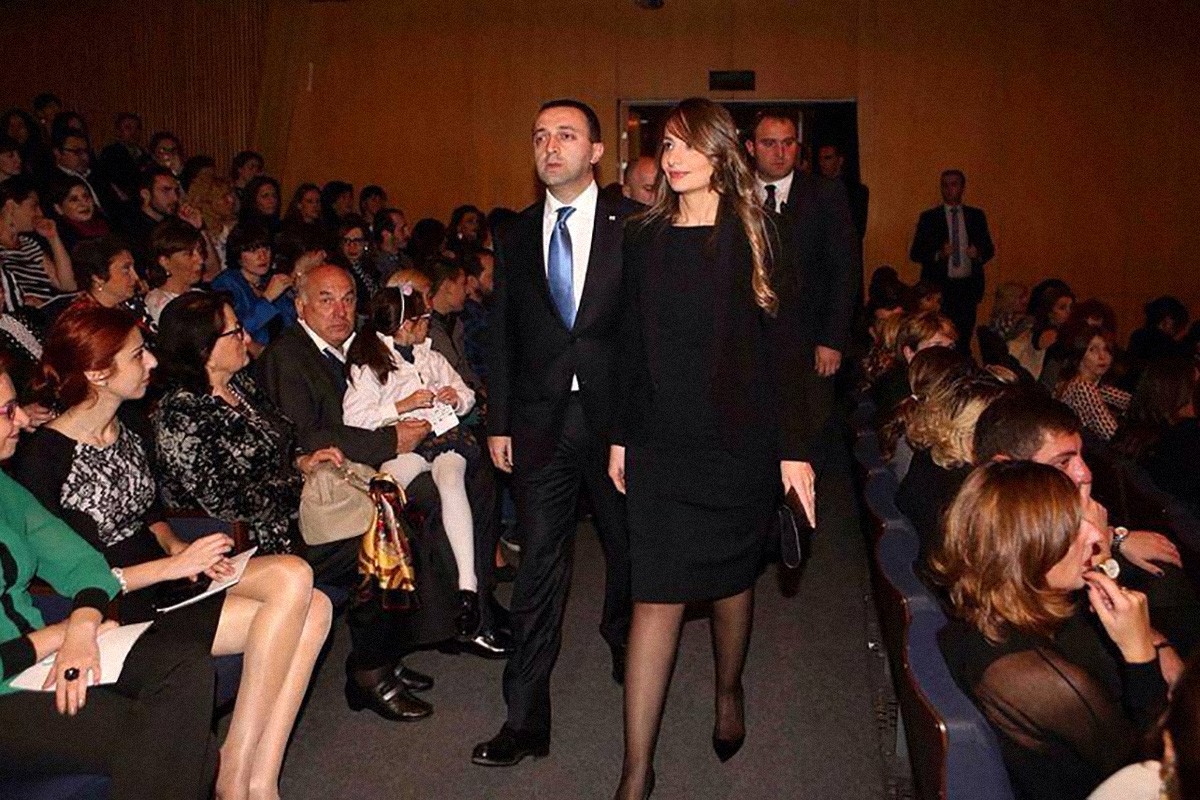 Irakli Gharibashvili with Nunu Tamazashvili. Photo via Netgazeti.