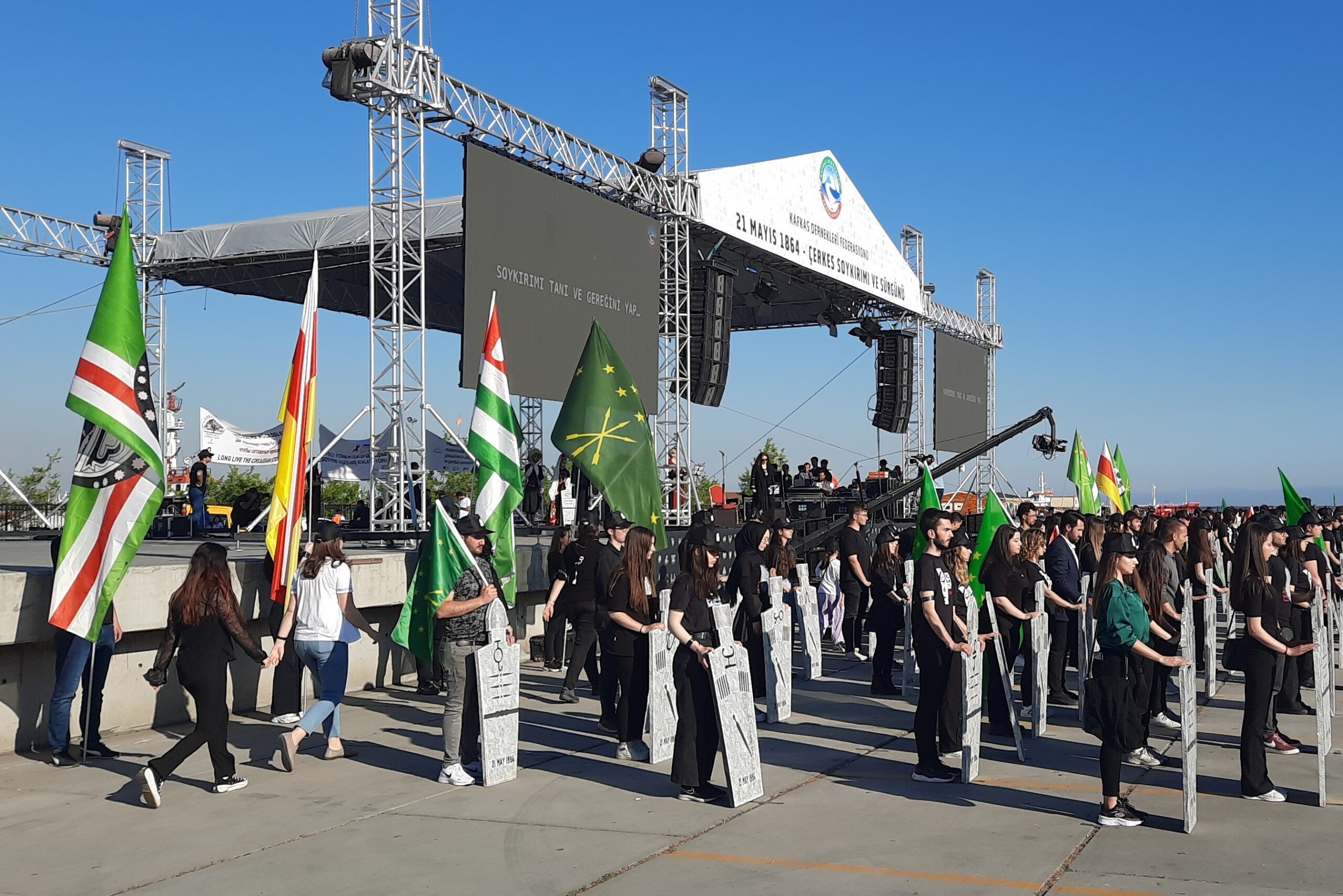 The Circassian Day of Mourning rally in Istanbul. Photo: Alexander Thatcher/OC Media.