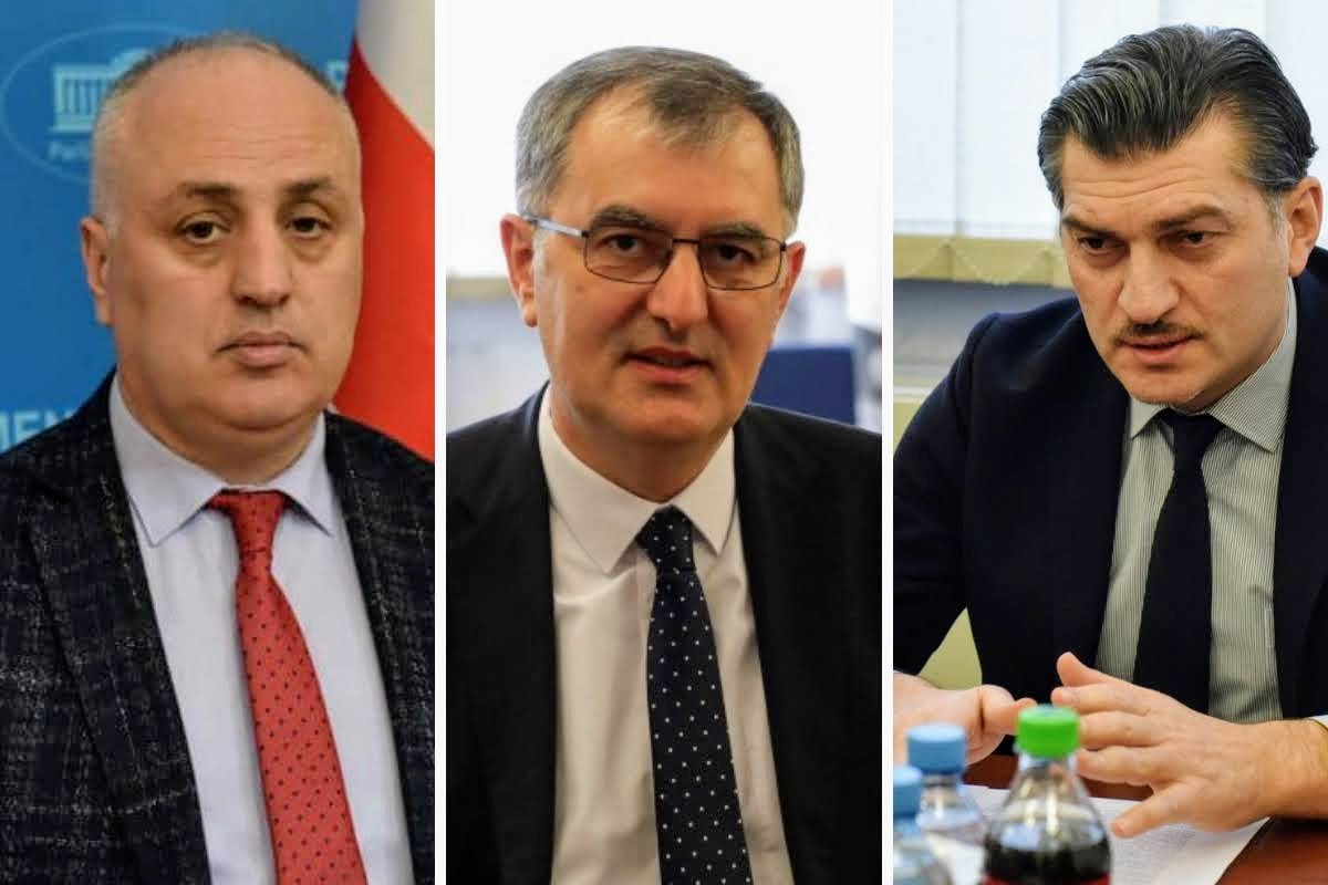 Dimitri Khundadze, Sozar Subari, and Mikheil Kavelashvili.