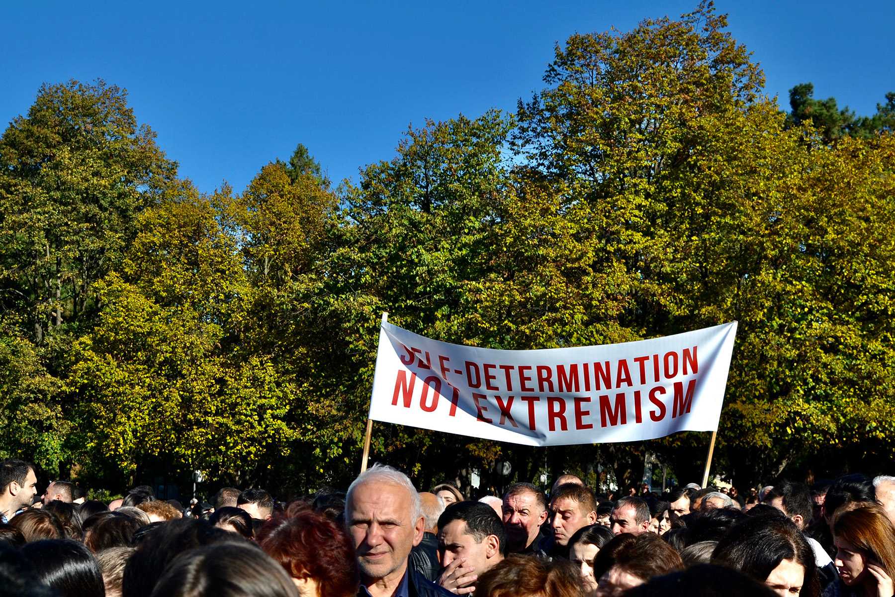 ‘Self-determination not extremism.’ Photo: Marut Vanyan/OC Media.