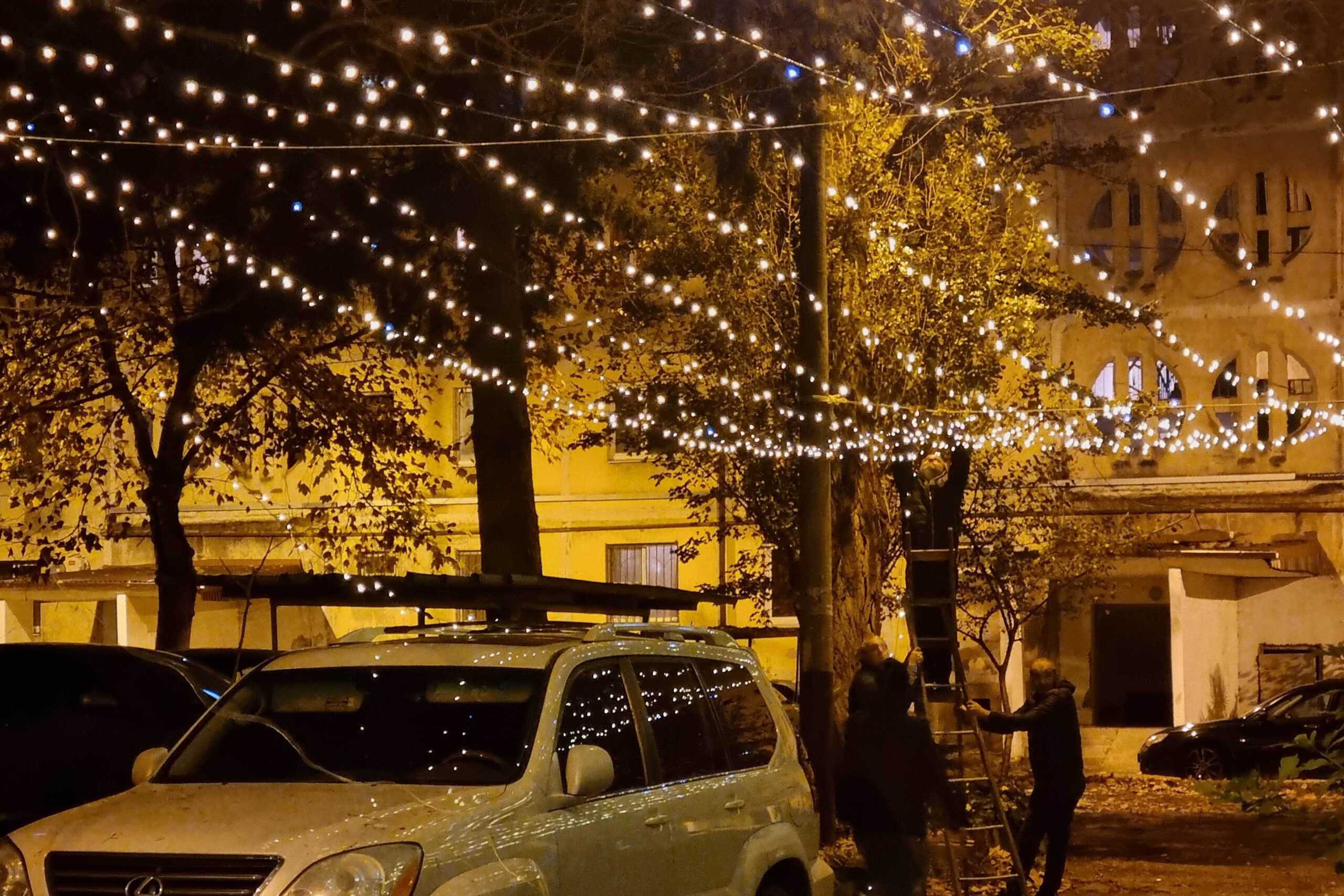 Christmas lights in Sukhumi (Sukhum). Photo: OC Media