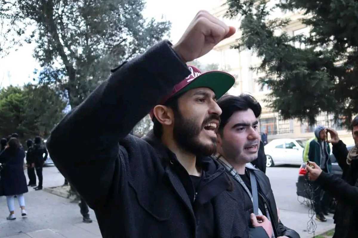 Afieddin Mammadov (left) and Samir Sultanov (right) of Democracy 1918. Photo: Ulviyya Ali.