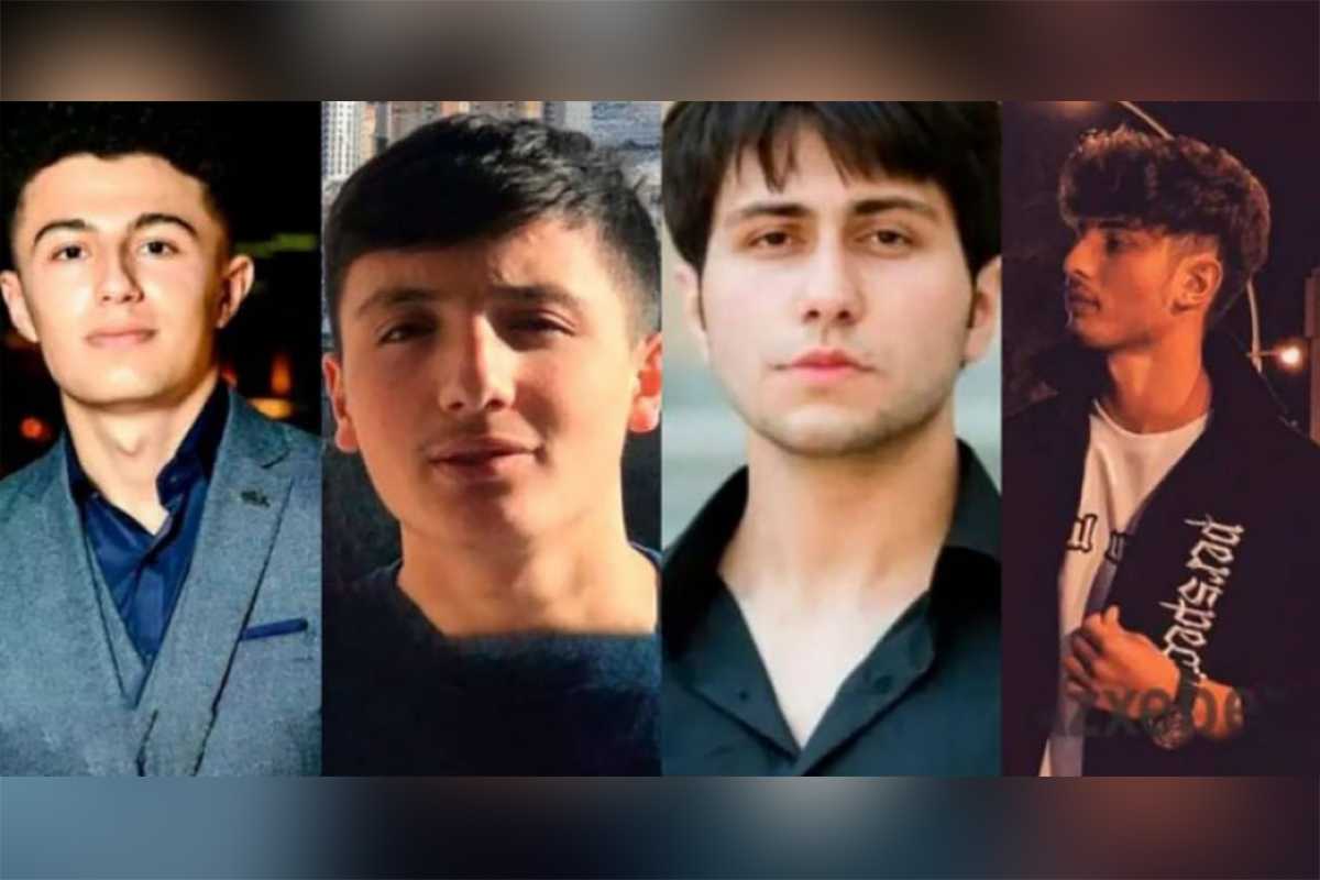 Four Azerbaijani students who were killed in the earthquake in Turkey. Image via Azertag.