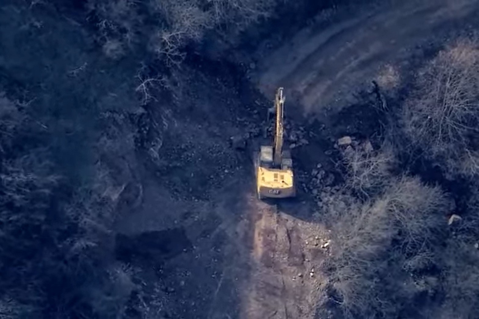 Footage released by Azerbaijan claimed to show the construction of an alternative route to the Lachin Corridor.