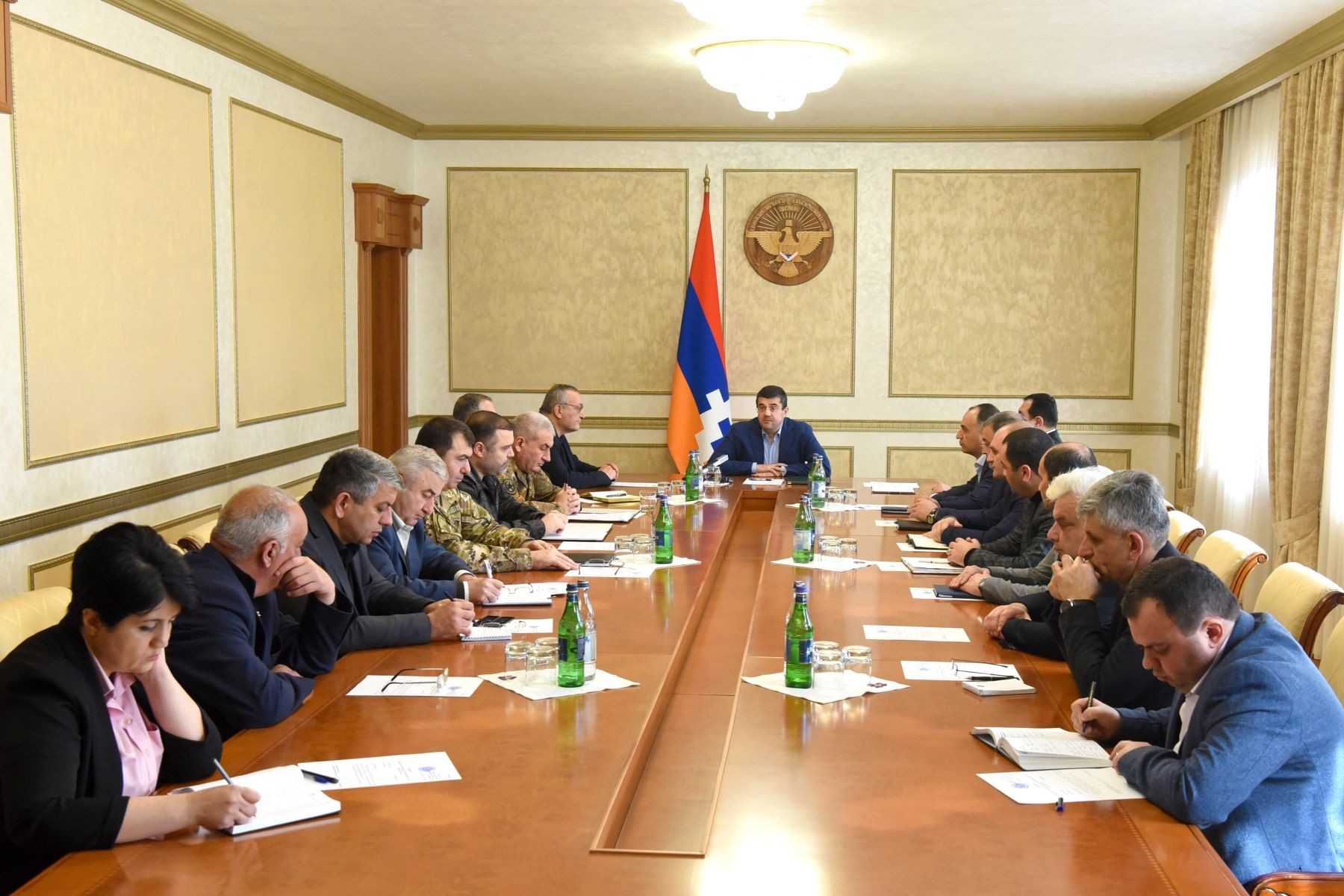 A meeting of the Nagorno-Karabakh Security Council on 6 March. Photo: Nagorno-Karabakh Presidency