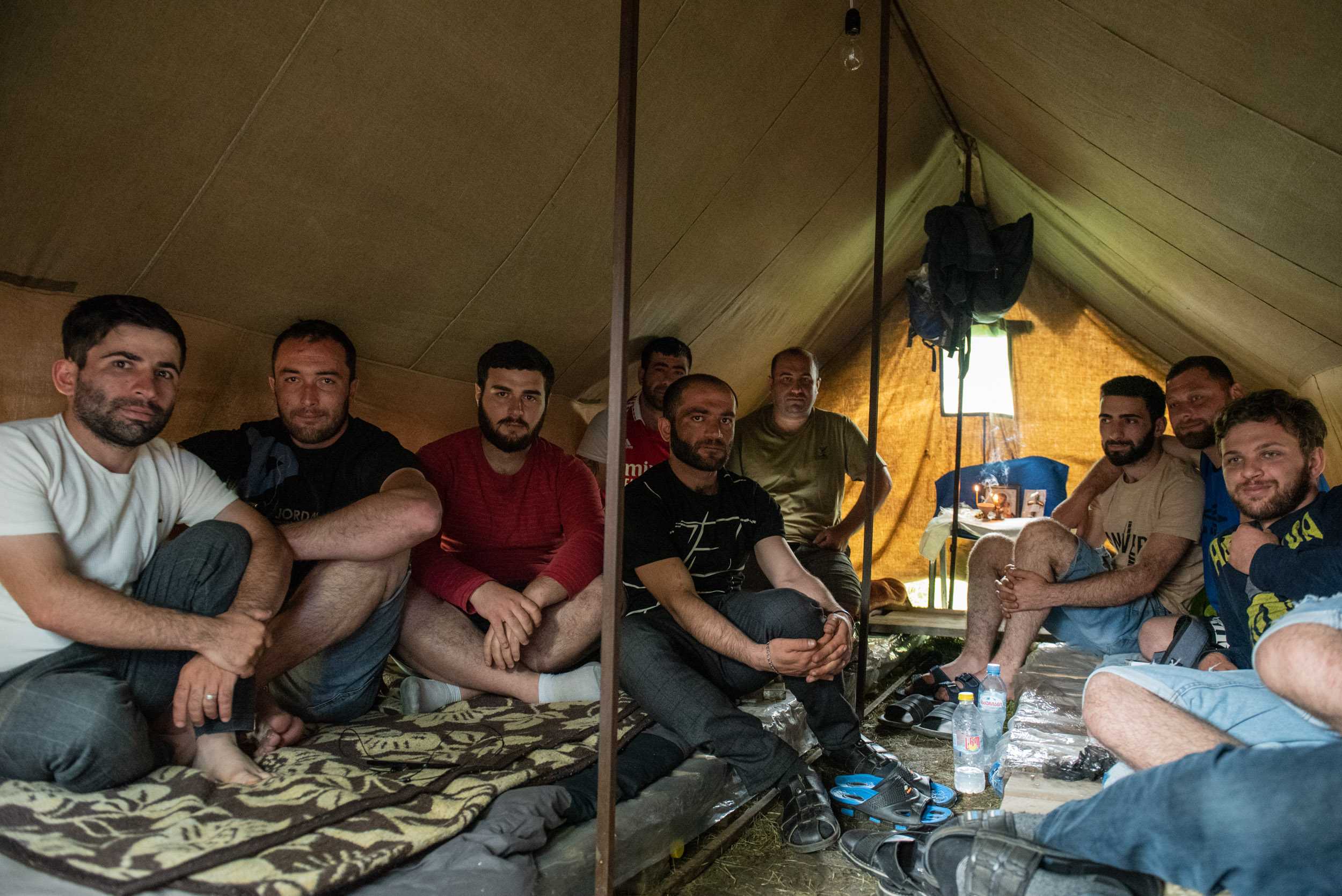 Hunger stirike in Chiatura. Photo: Mariam Nikuradze/OC Media.