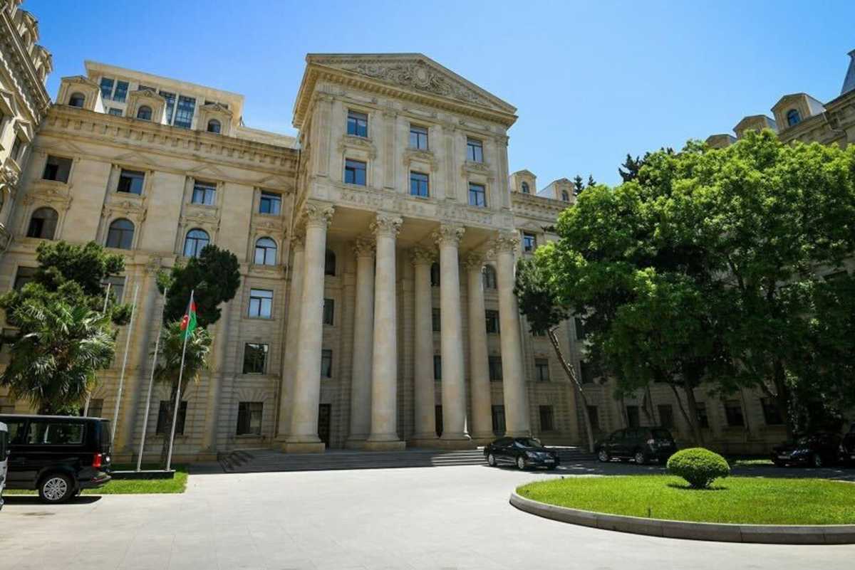 The Azerbaijani Ministry of Foreign Affairs. Image via Azertaj.