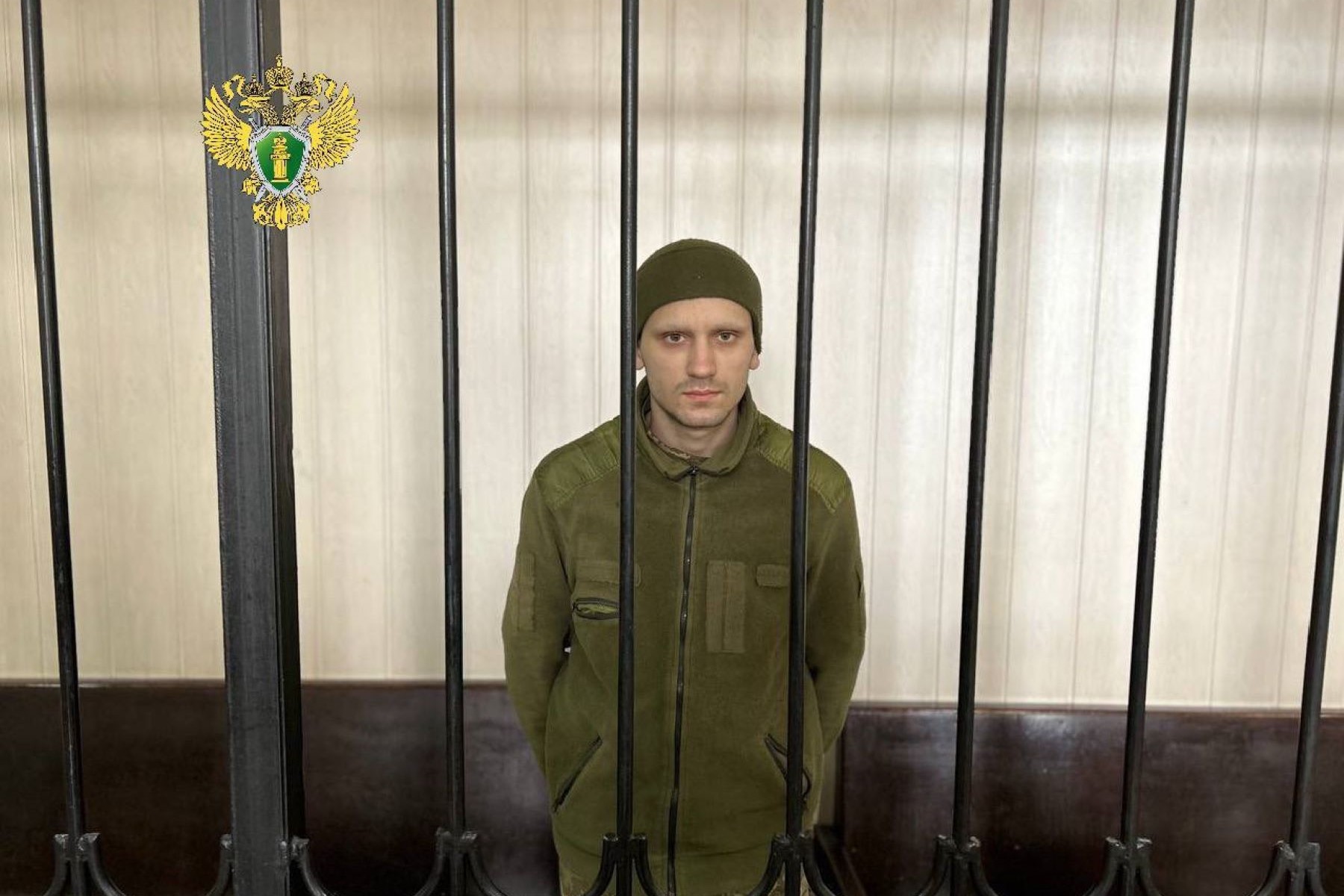 Mamuka Gatserelia in Russian captivity. Image via Russia’s Prosecutor General’s Office.