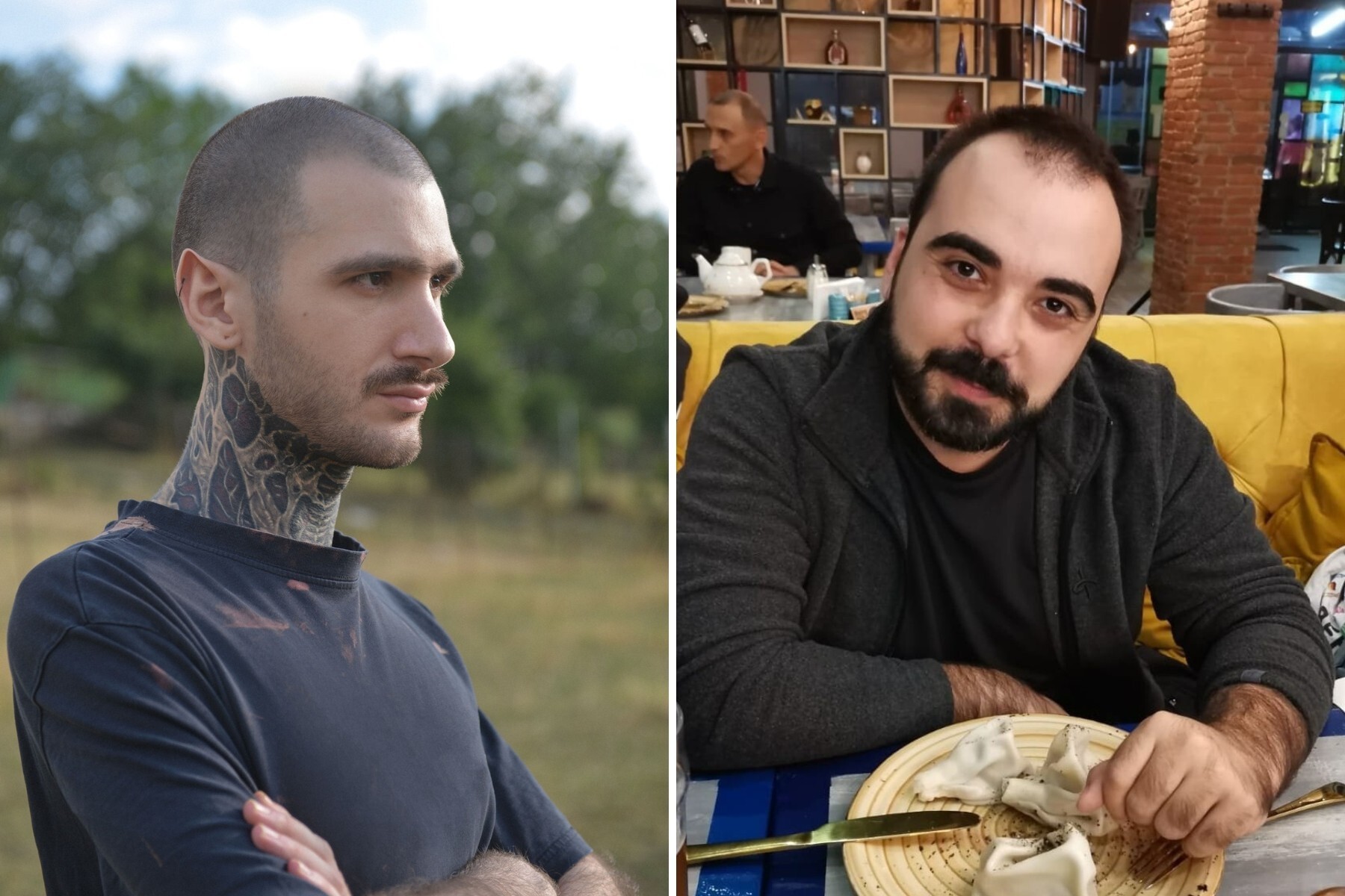 Luka Kintsurashvili (left) and Tornike Obolashvili (right). Images via social media.