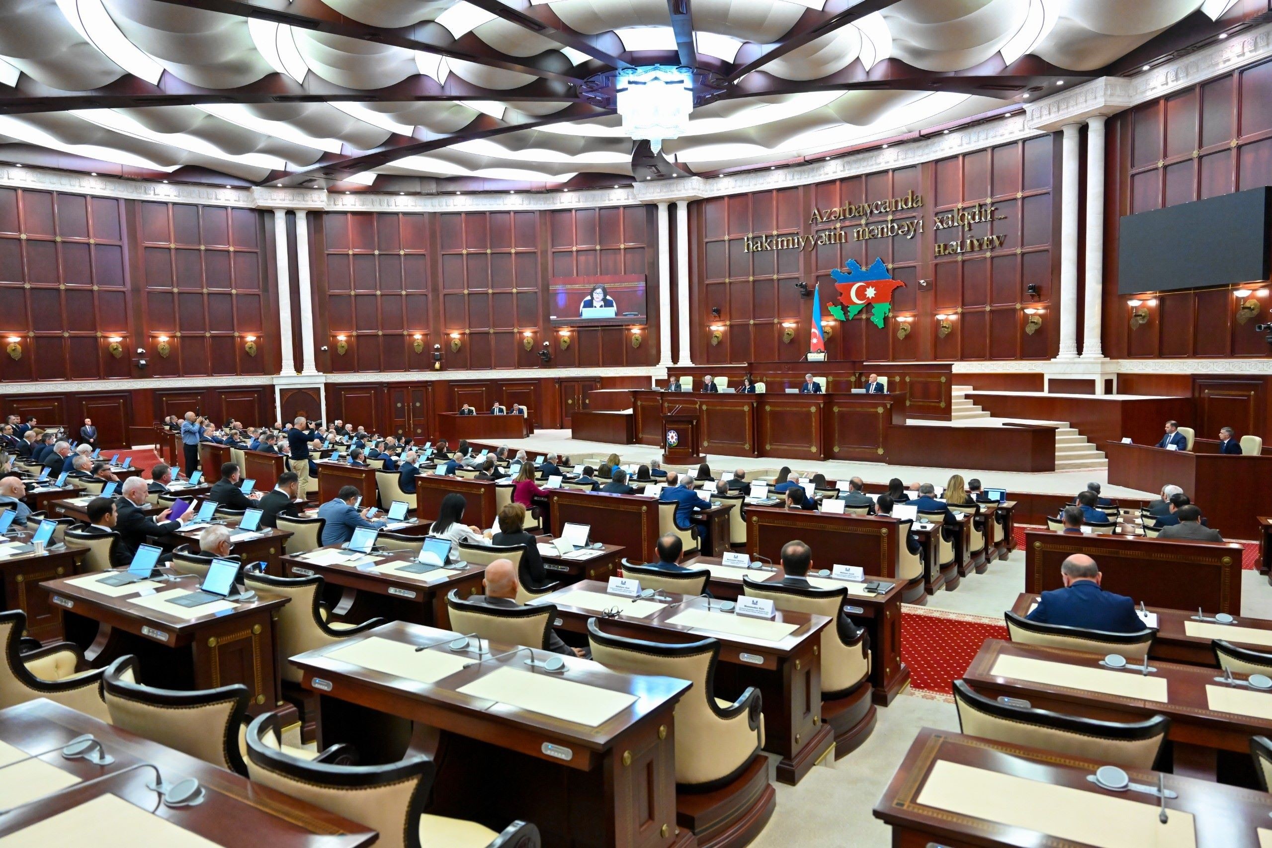 The Azerbaijan parliament in-session on 30 September 2024. Official image.