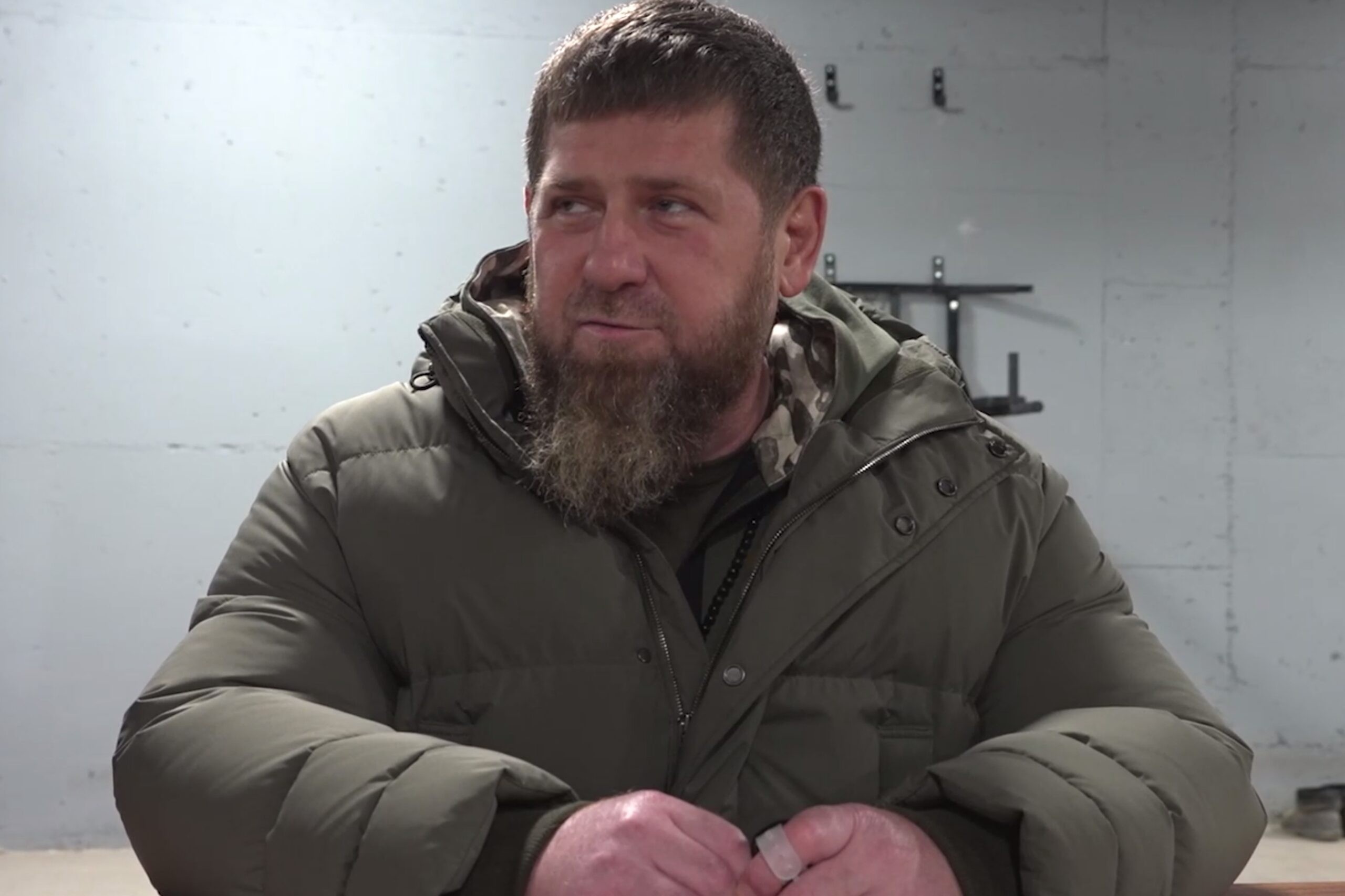 Ramzan Kadyrov. Screengrab from live broadcast.