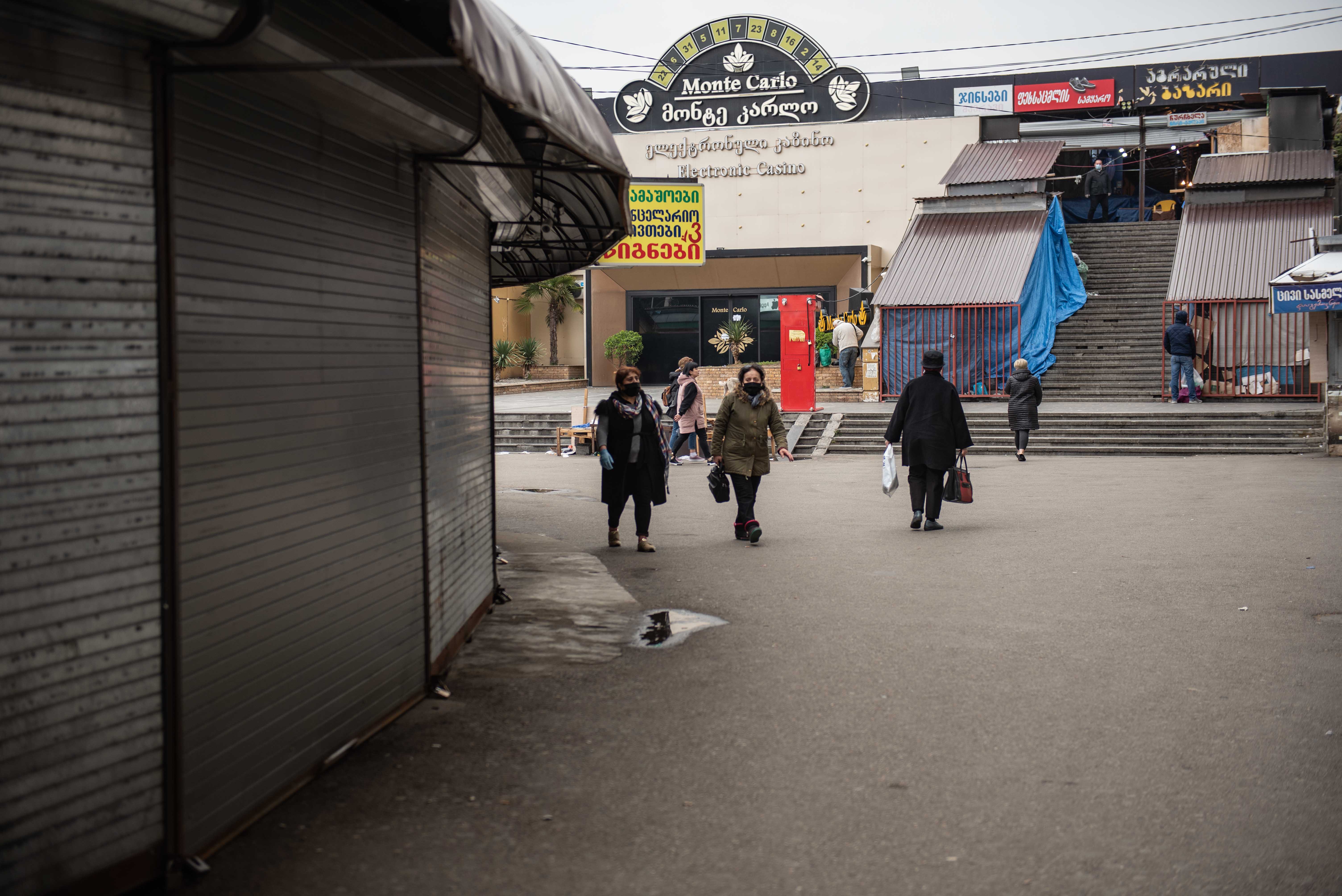 The shopping area near the Station Square. Mariam Nikuradze/OC Media.