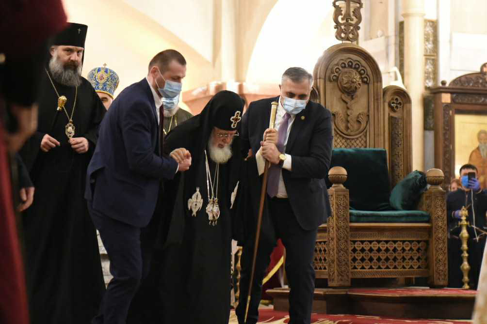 Patriarch Ilia II. Photo: Mariam Nikuradze/OC Media.