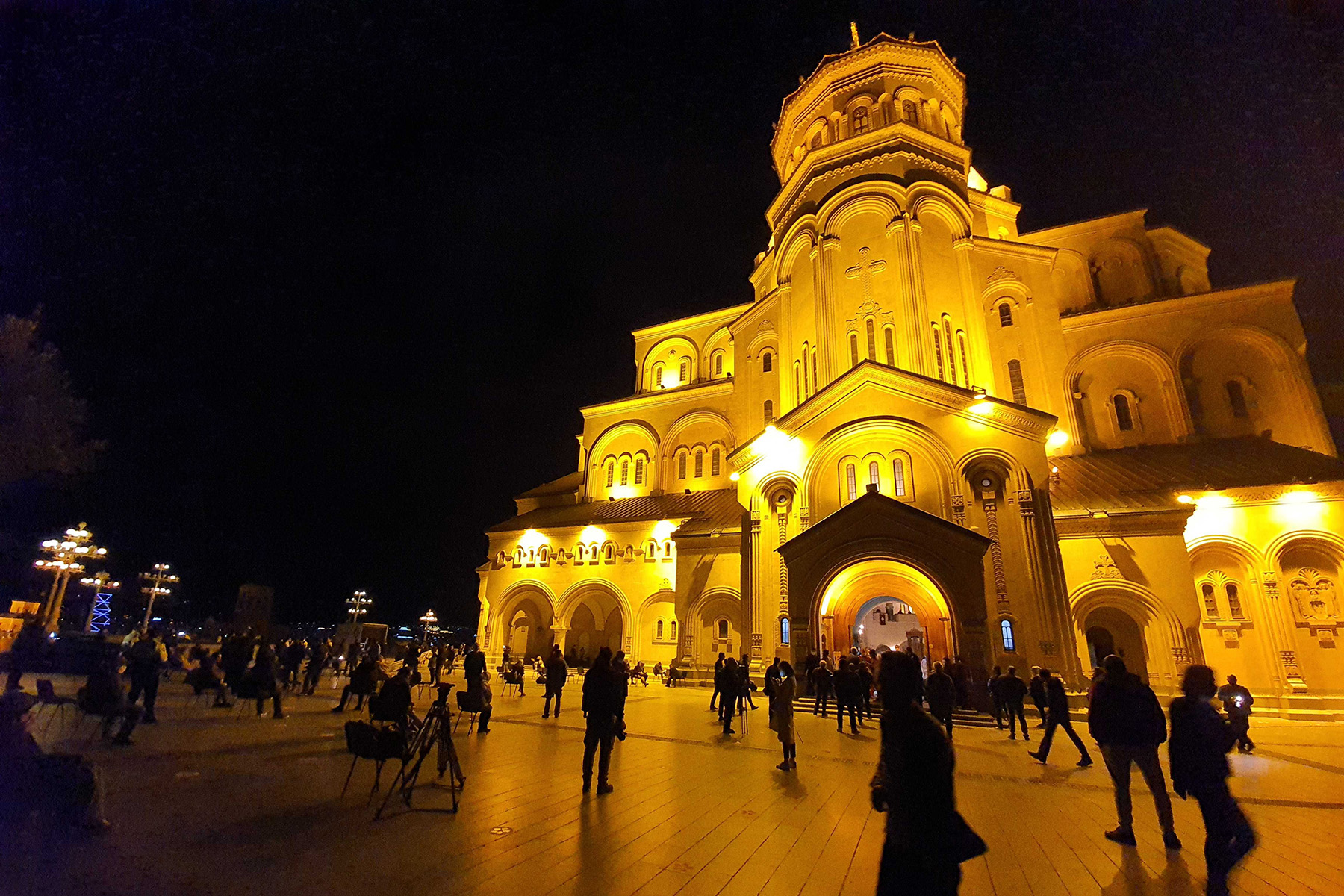 The Sameba Trinity Cathedral in Tbilisi. Photo: Mariam Nikuradze/OC Media.