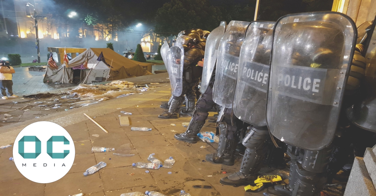 Thousands Clash With Police As Protesters Try To Storm Georgian Parliament