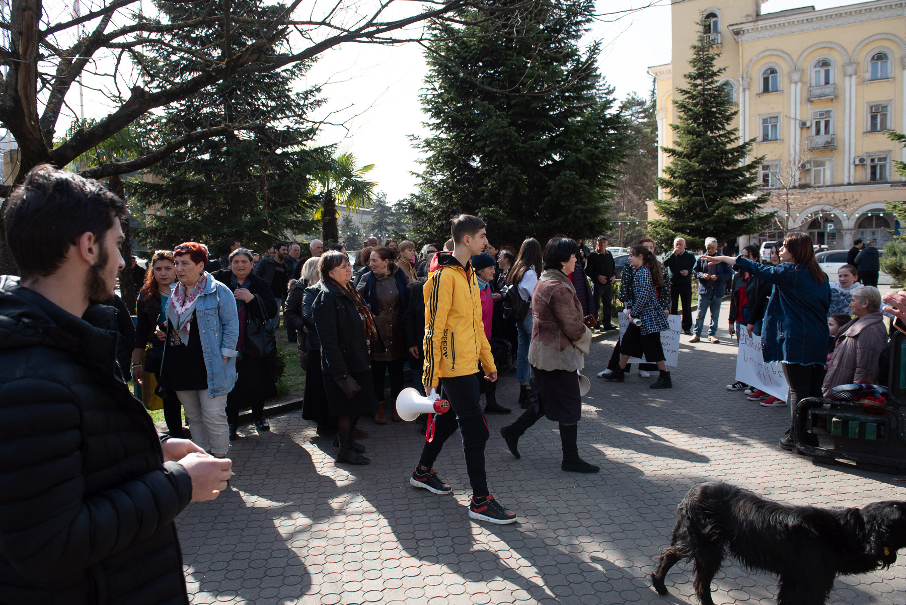 A protest on 8 March 2020. Photo: Mariam Nikuradze/OC Media. 