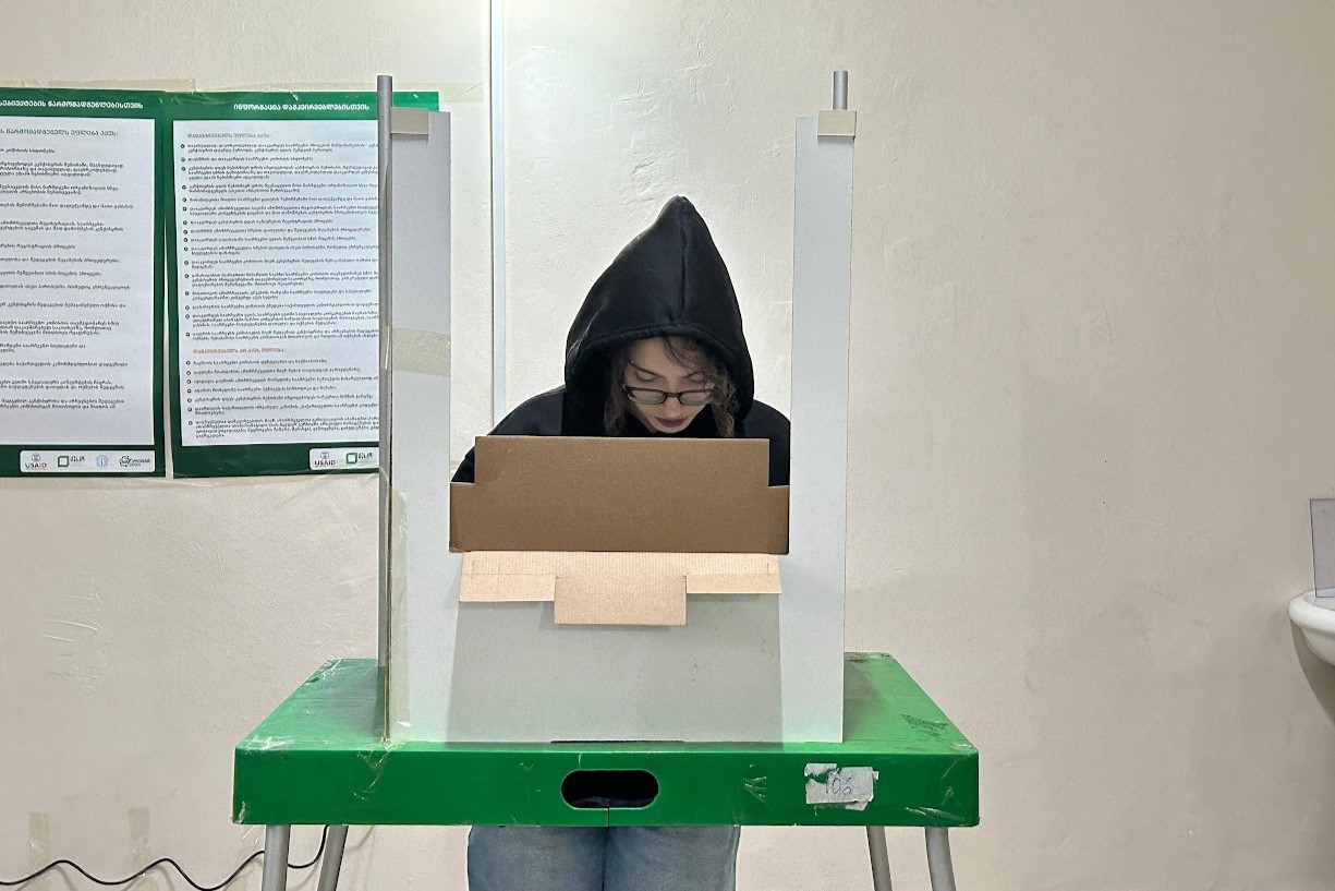 Polling station No15, Zugdidi. Photo: Bubu Gvadzabia/OC Media