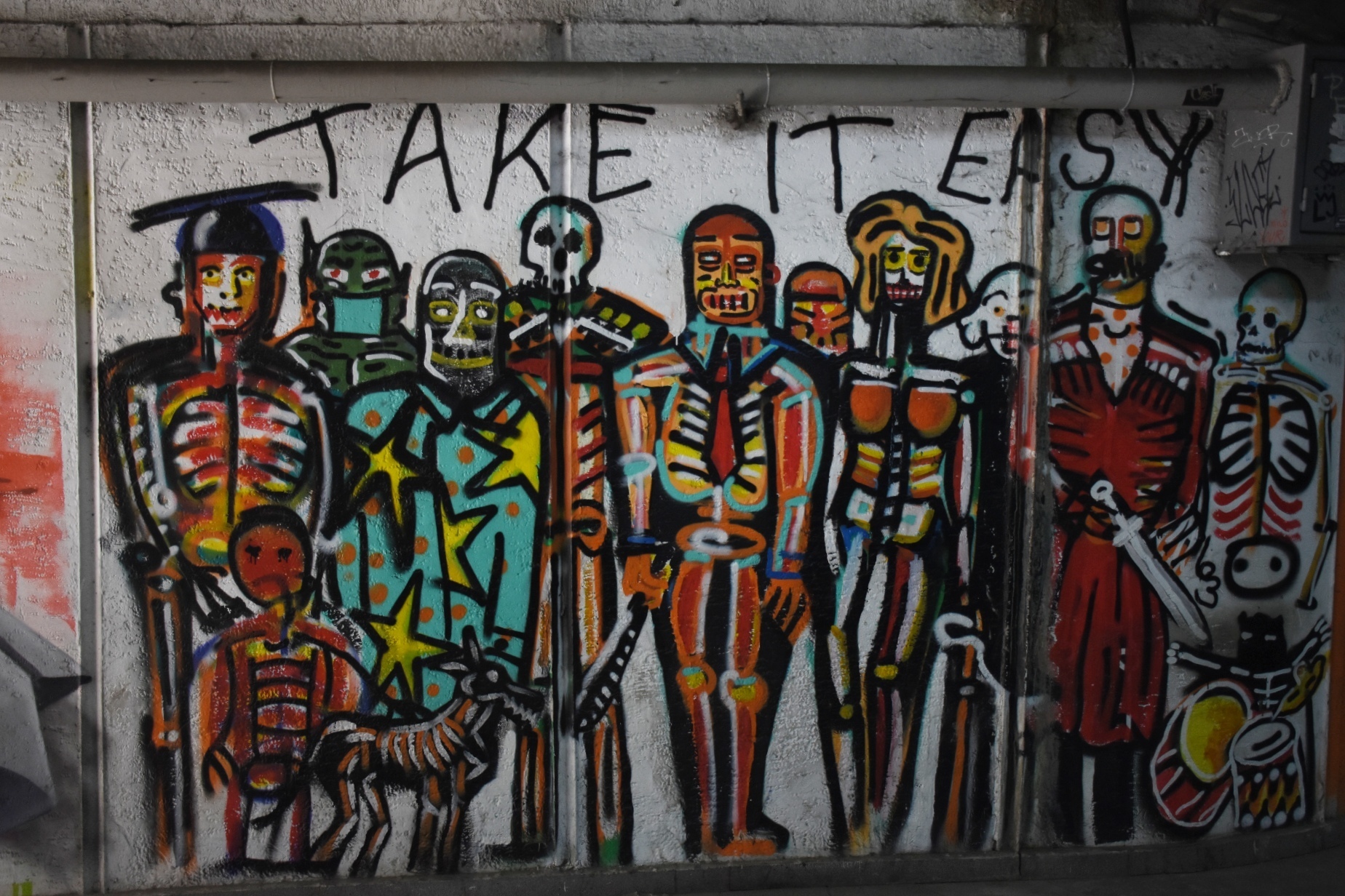 Стрит-арт в одном из подземных переходов Тбилиси. Автор неизвестен. Фото: Тата Шошиашвили/OC Media